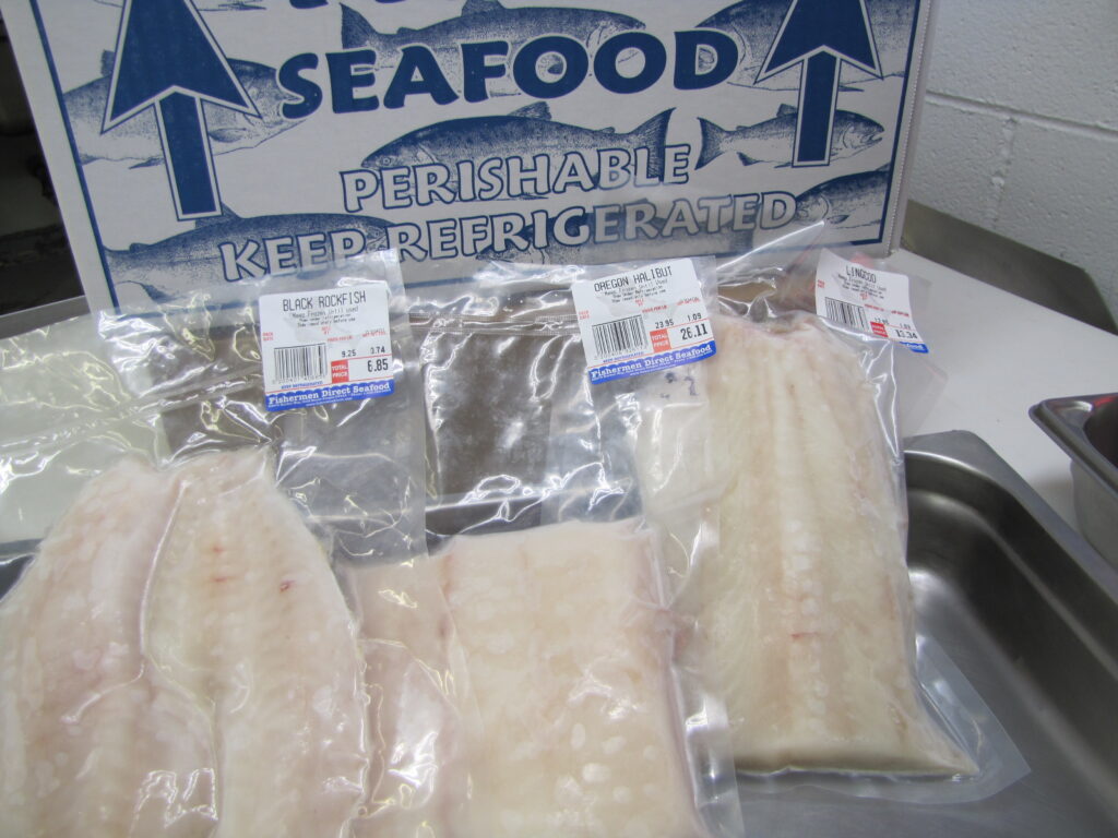 Black Rockfish, Lingcod,& Halibut Freezer Box Fishermen Direct Seafoods